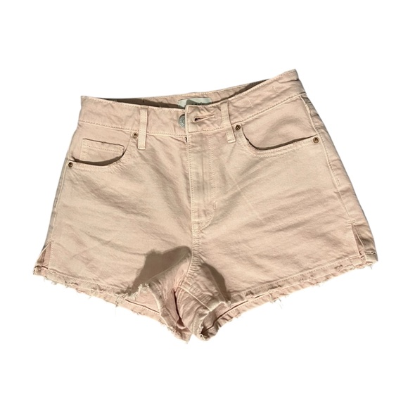 EUC PacSun Pink High Waisted Denim Festival Shorts - Picture 9 of 11